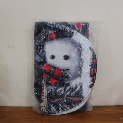 3 in 1 Christmas-Themed Bathroom Mat - (1 Set)