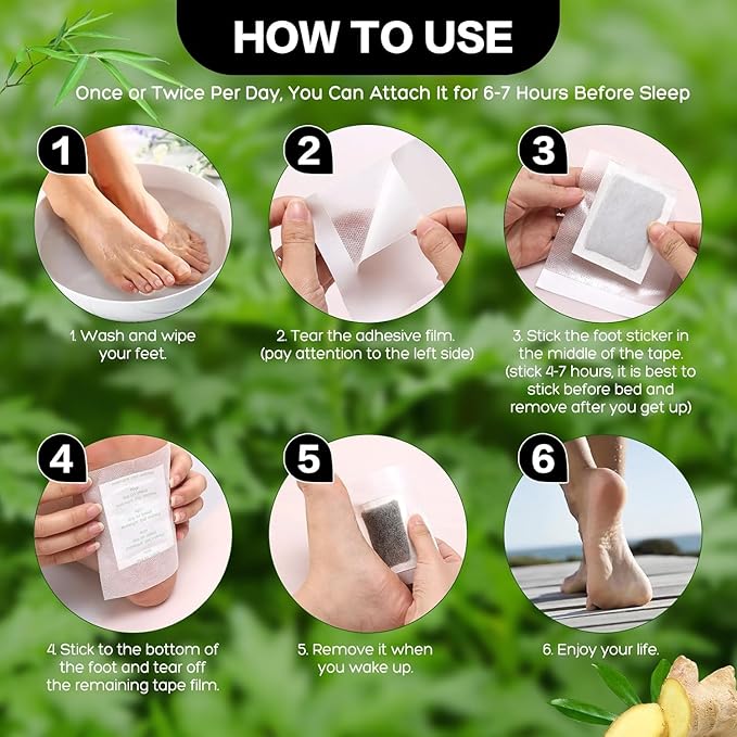 Premium Natural Detox Foot Patches (packs of 10)